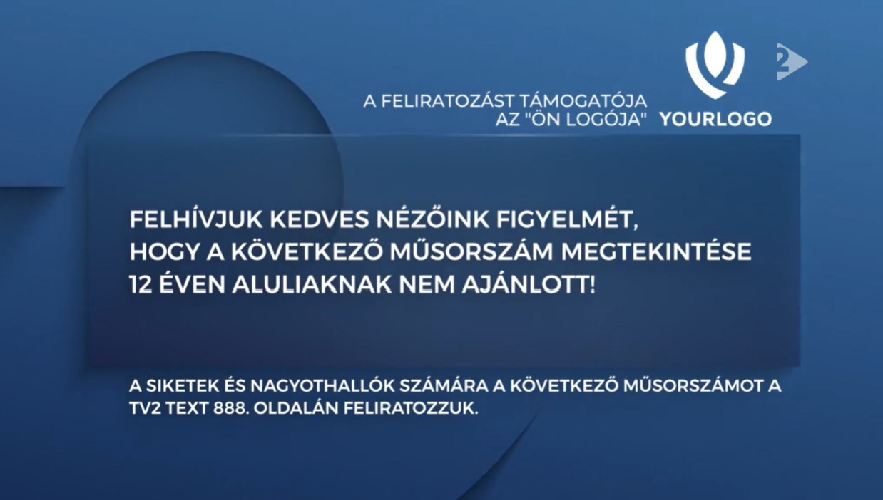 Felirat szponzoráció